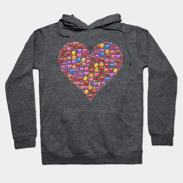 A Heart Full of Love Emojis Hoodie by PatrioTEEism